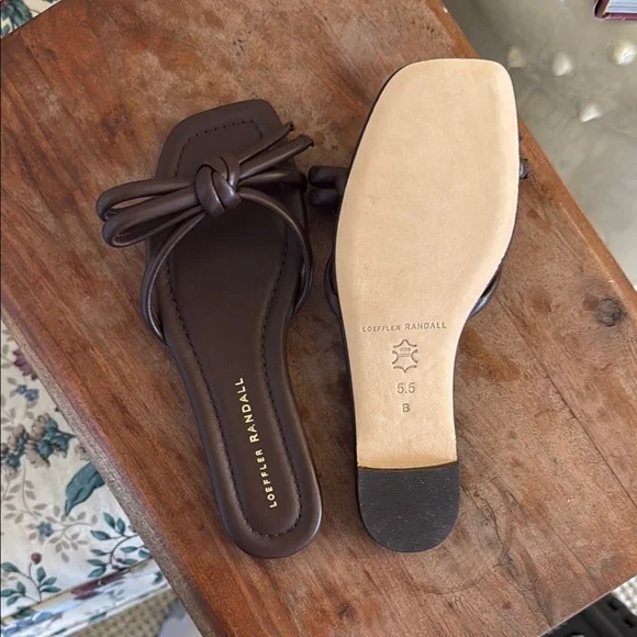 NWB Loeffler Randall Brown Women's Sandals size 5.5 - Picture 2 of 4